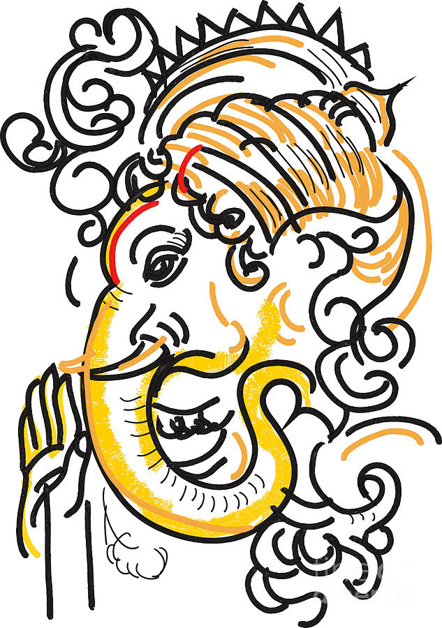 Lord Ganesha Png Background - Ganesh Clipart, Transparent Png , Transparent  Png Image - PNGitem | Ganesha drawing, Ganesha art, Ganesha painting