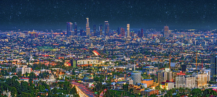 City of Angels Los Angeles  Photograph by David Zanzinger