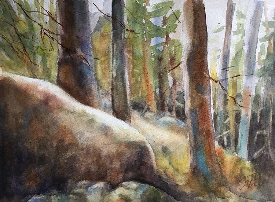 Lost in the Woods #1 Painting by Judith Levins