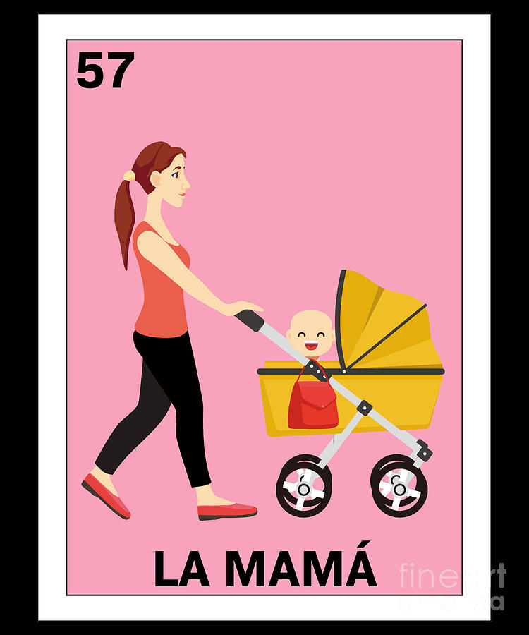 Loteria Mexicana - Mama Loteria Mexicana Design - Mama Gift - Regalo Mama  #1 Digital Art by Hispanic Gifts - Pixels