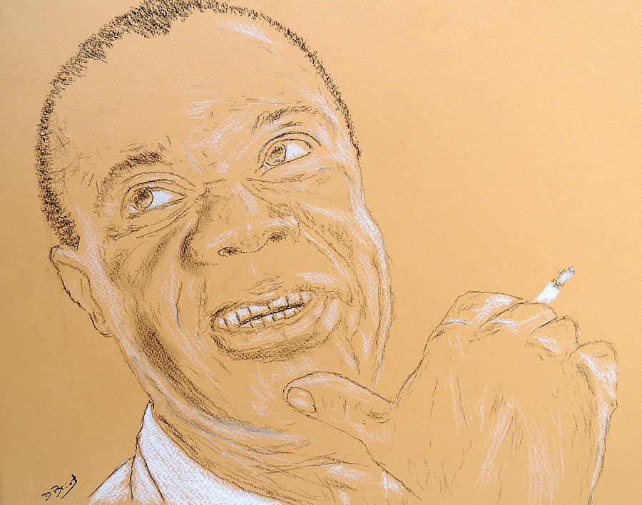 Louis Armstrong Drawing By David Briot Pixels 