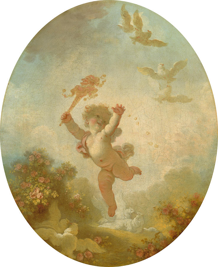 Love as Folly Painting by Jean-Honore Fragonard