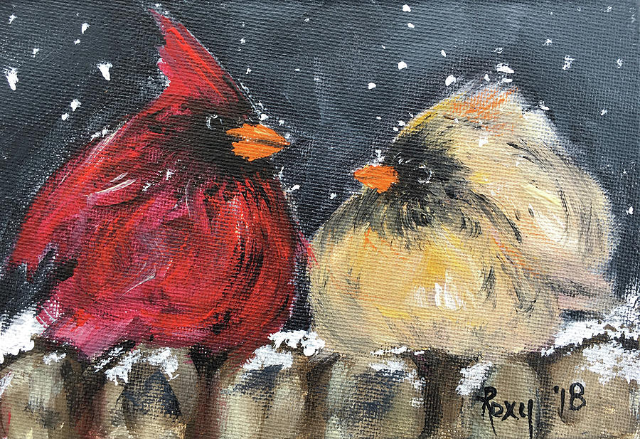 Love at First Flight #1 Painting by Roxy Rich