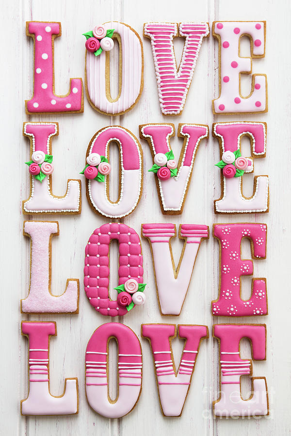 Cookie Photograph - Love cookies #1 by Ruth Black