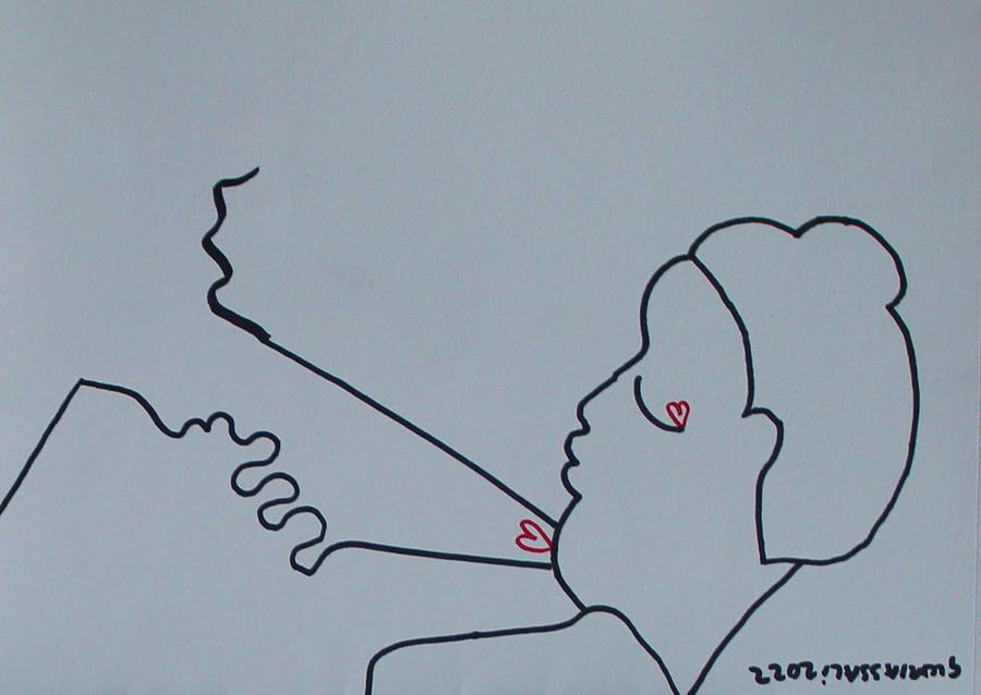 Love is a Beautiful Threading Day #1 Drawing by Gloria Ssali