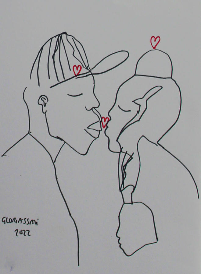 Love is All I Share with You #1 Drawing by Gloria Ssali