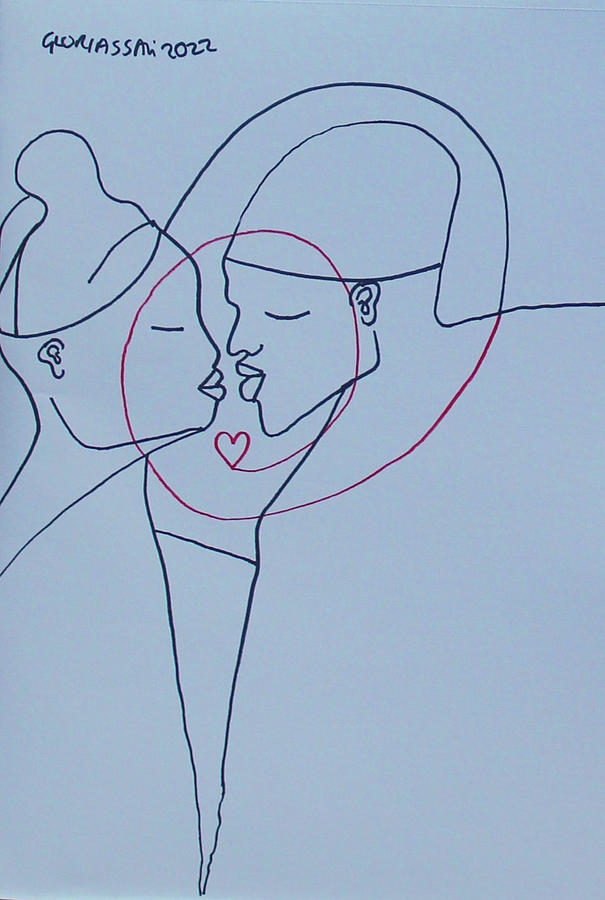 Love is Our Circle of Love #1 Drawing by Gloria Ssali