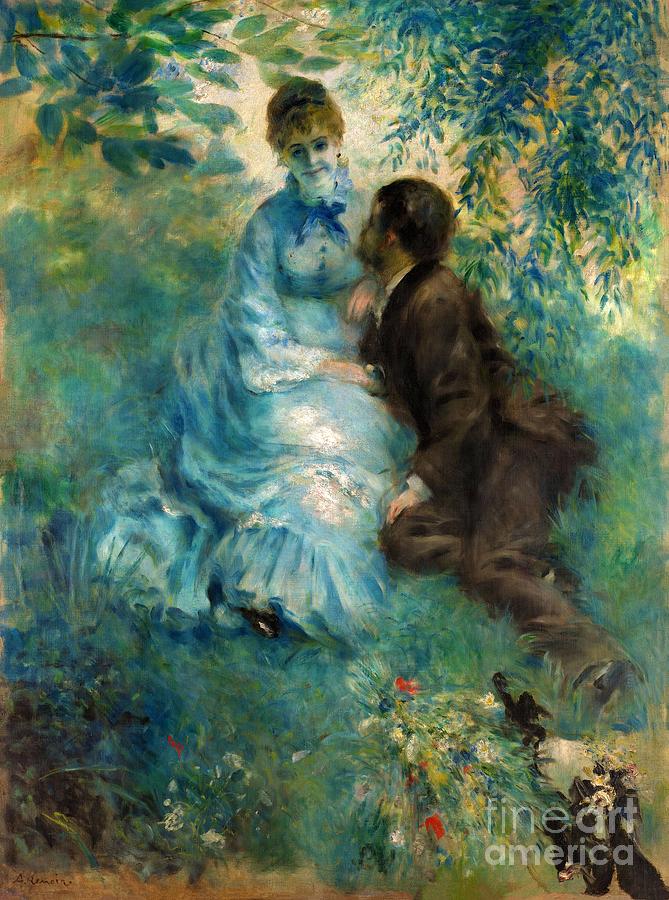 Lovers #1 Painting by Pierre-Auguste Renoir