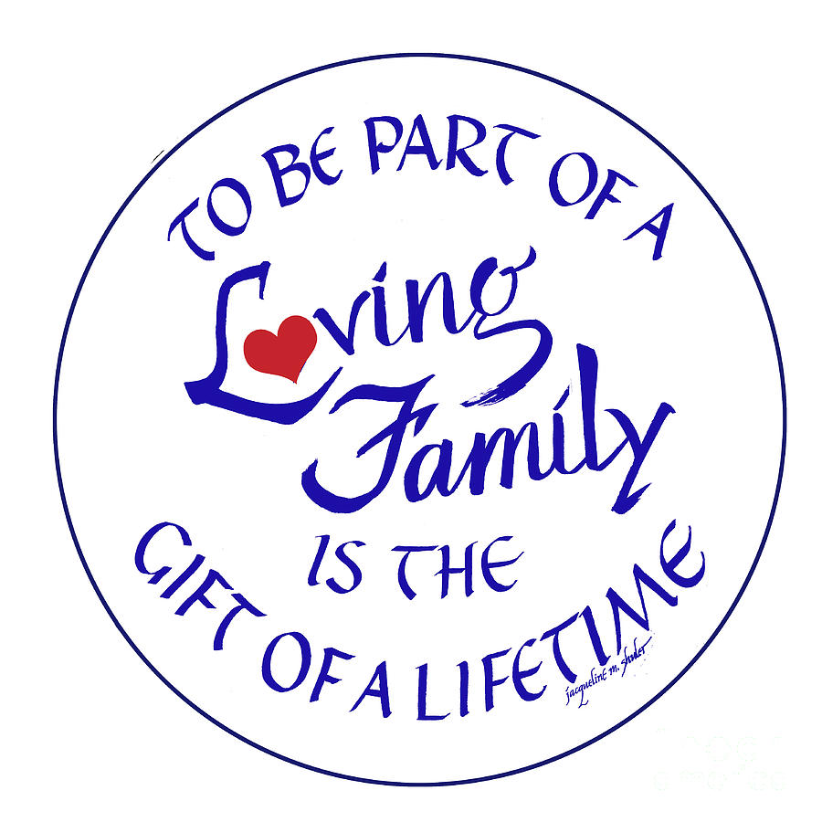 Loving Family #1 Digital Art by Jacqueline Shuler