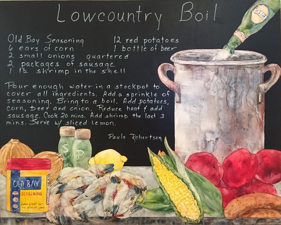 Low Country Boil #1 Painting by Paula Robertson