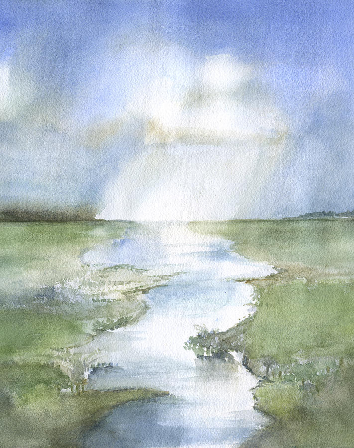 Low Country Marsh #1 Painting by Frank Bright