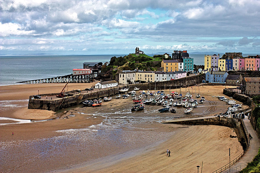 Low Tide in Tenby Harbour #1 Photograph by Jeremy Hayden