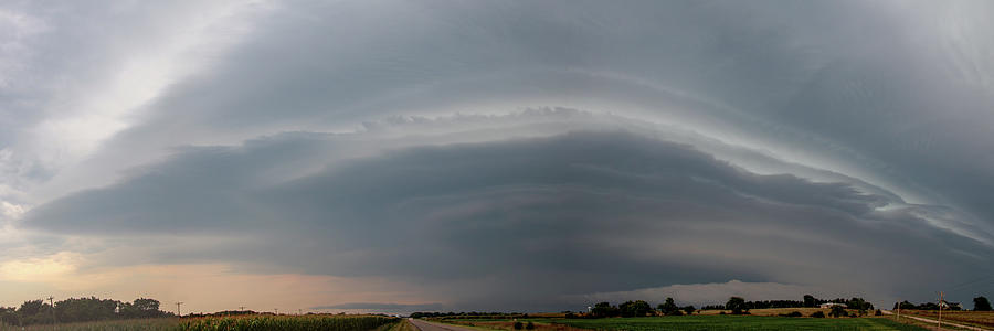 LP Stacked Plates Thunderstorm 011 #1 Photograph by Dale Kaminski