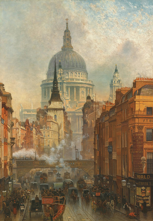 Ludgate Evening #1 Painting by John OConnor