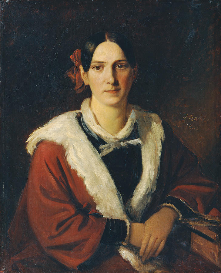 Luise Von Schwind The Wife Of The Painter Moritz Von Schwind Painting 