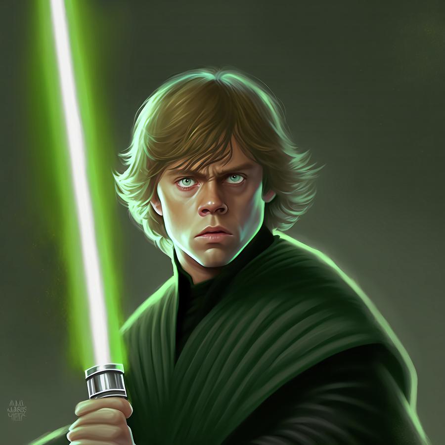 Luke Skywalker Digital Art by Creationistlife - Fine Art America