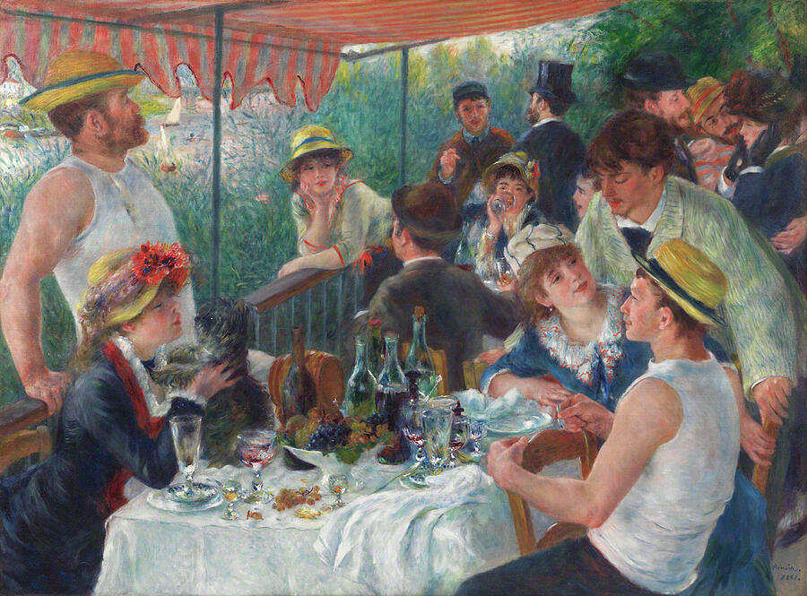 Luncheon Of The Boating Party Painting