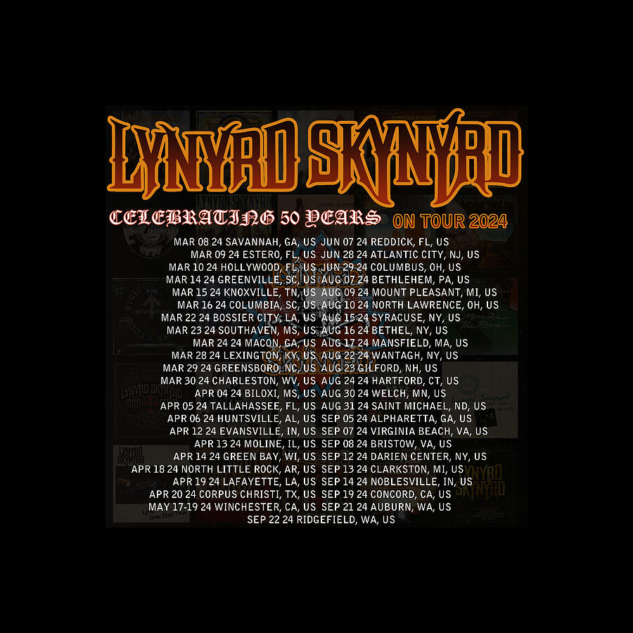 Lynyrd Skynyrd Celebrating 50 Years On Tour 2024 1 Digital Art by