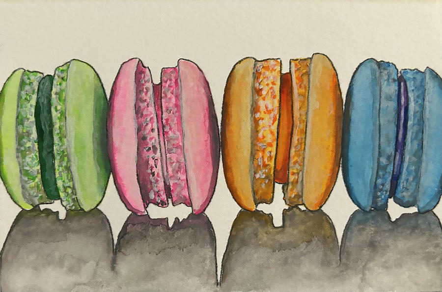 Macarons #1 Painting by Jean Haynes