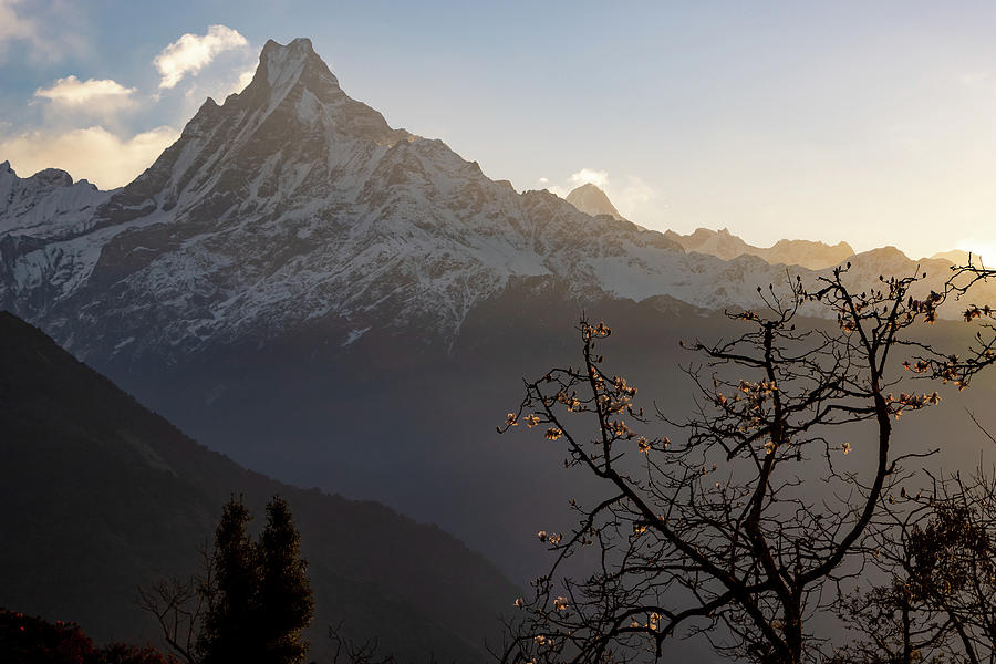 Machapuchare, the Fishtail Mountain. Annapurna Massif. #1 Photograph by Radek Kucharski