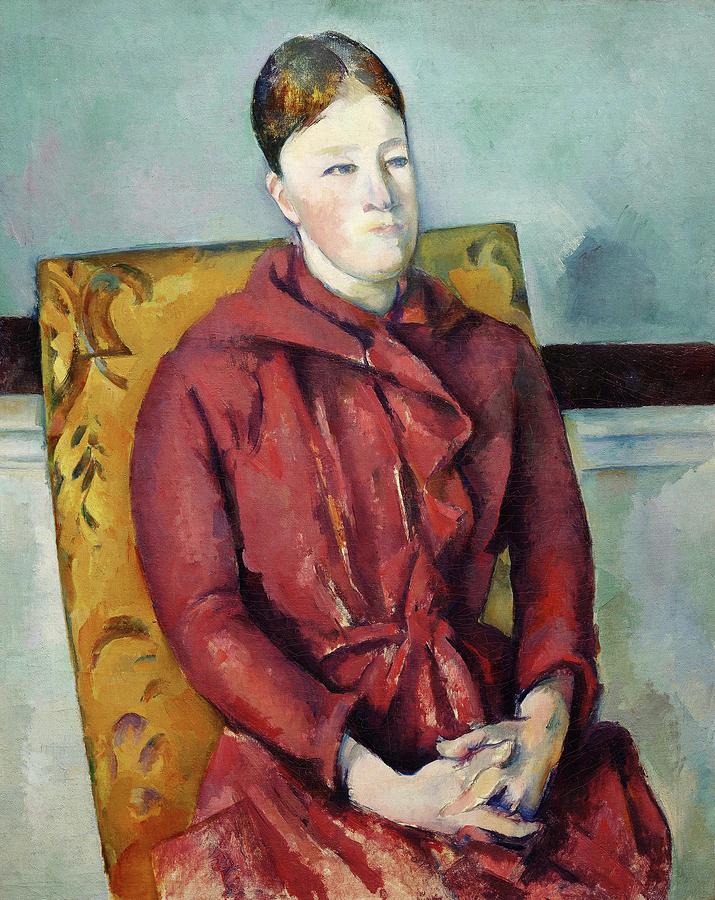 Madame Cezanne in a Yellow Chair #1 Painting by Paul Cezanne Madame Cezanne in a Yellow Chair #1 Painting by Paul Cezanne