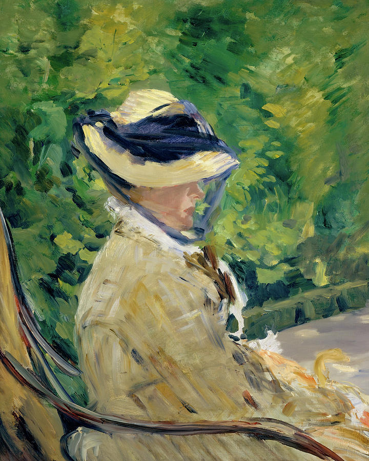 Edouard Manet Painting - Madame Manet at Bellevue #1 by Edouard Manet