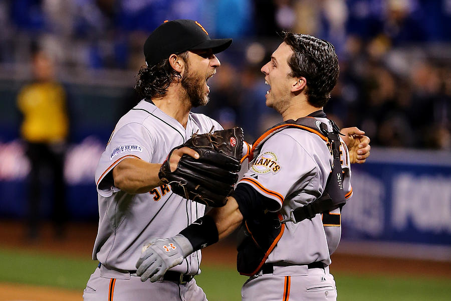 Madison Bumgarner and Buster Posey #1 Photograph by Elsa
