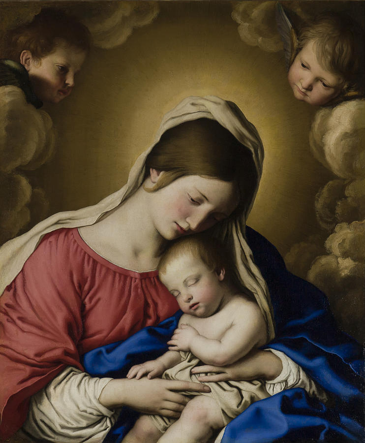 Madonna And Child By Il Sassoferrato