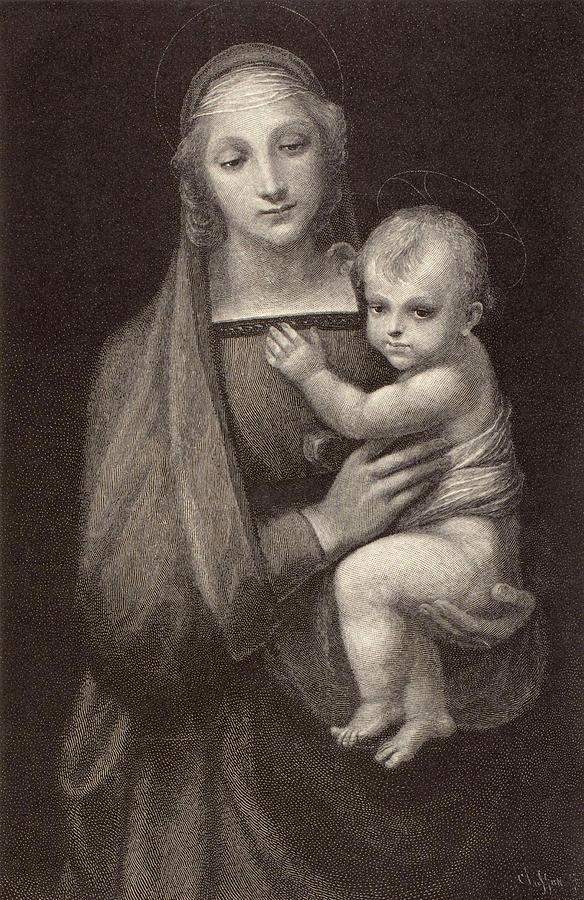 Raphael Painting - Madonna del Gran  Duca  #1 by After Raphael  Italian