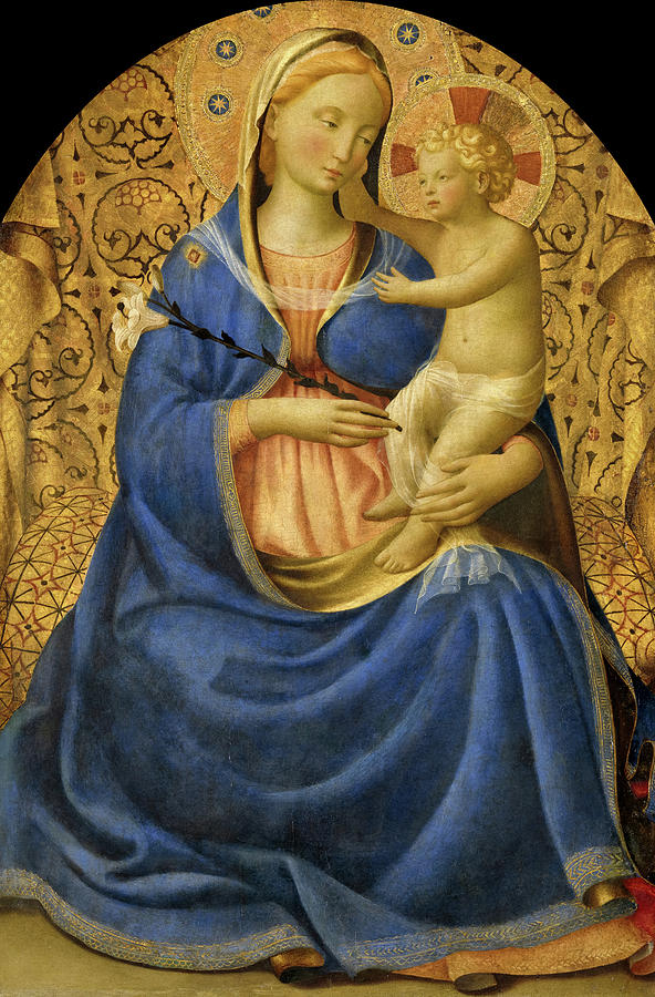 Madonna of Humility, circa 1440 Painting by Fra Angelico - Fine Art America