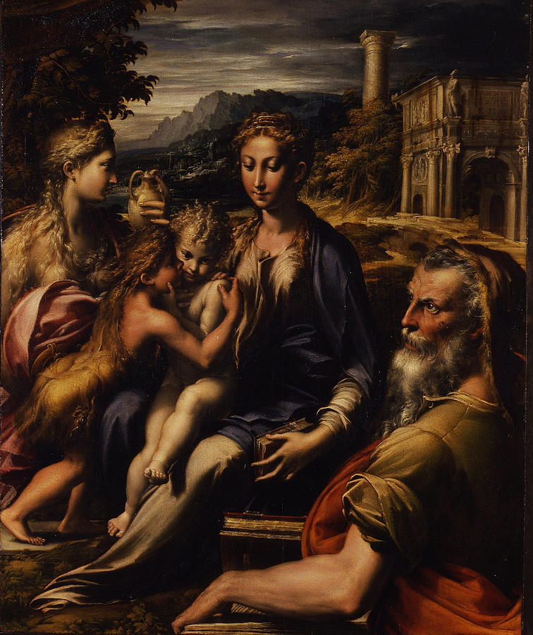 Parmigianino Painting - Madonna of San Zaccaria  #1 by Parmigianino