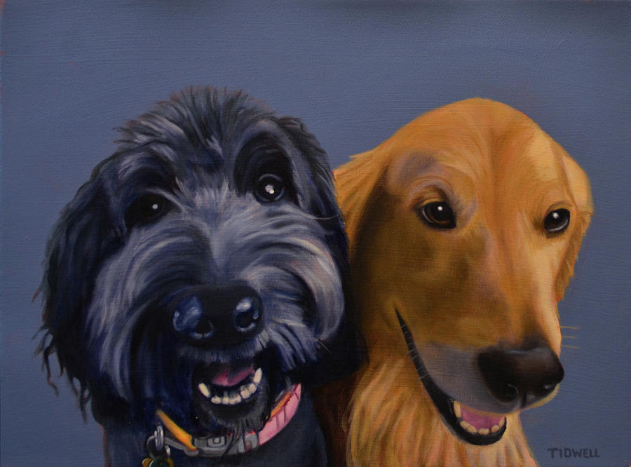 Maggie and McKenzie #1 Painting by Deborah Tidwell Artist