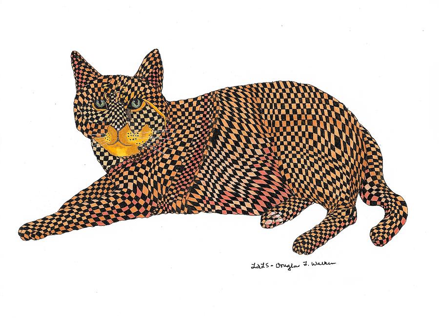 Maghetta the Cat Drawing by Douglas Walker - Fine Art America