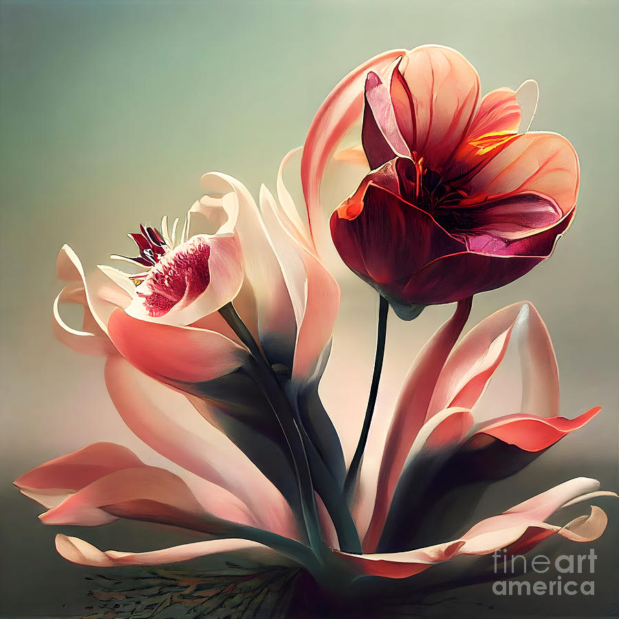 Magic flower #1 Digital Art by Jirka Svetlik