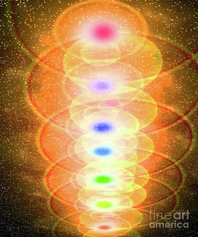 Magnificent Colorful brilliant life energy cki or Kundalini as e #1 Digital Art by Timothy OLeary