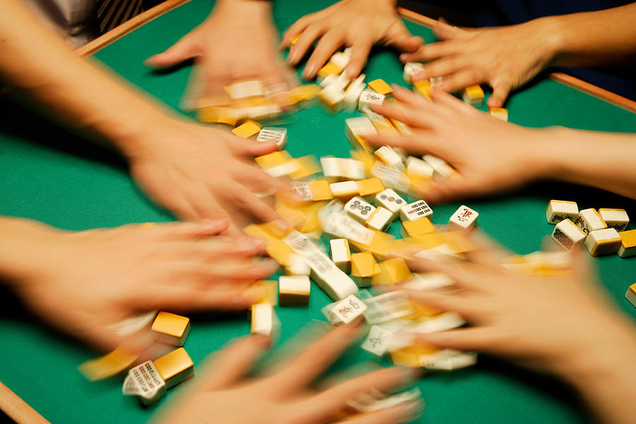 Mahjong players #1 Photograph by Hideki Yoshihara/Aflo