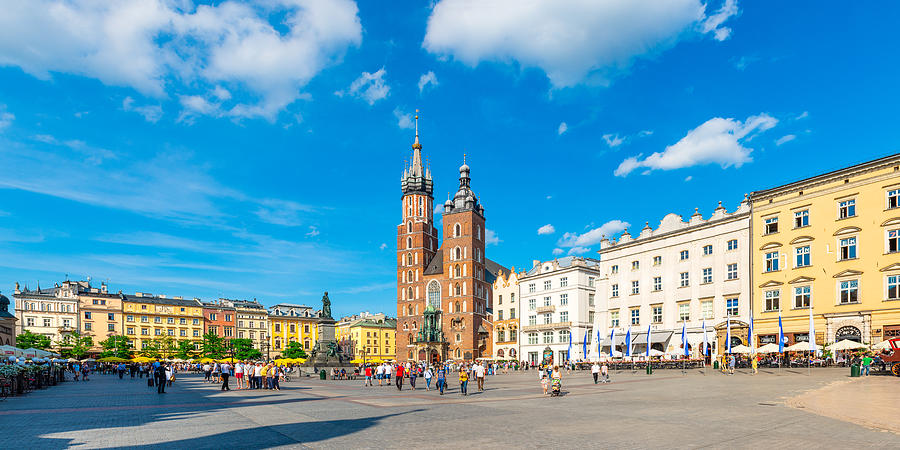 Main market square of Krakow #1 Photograph by Syolacan