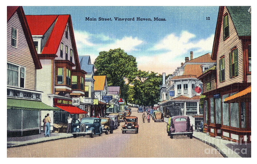 Main Street, Vineyard Haven, Marthas Vineyard - version 1 Photograph by Mark Miller