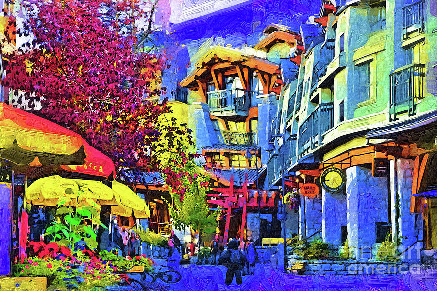 Main Street Whistler Digital Art by Kirt Tisdale