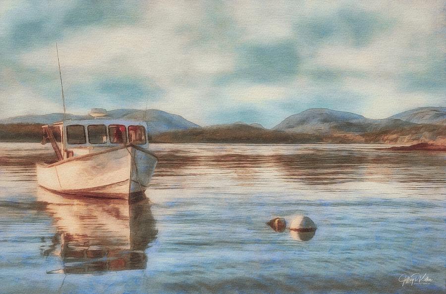 Maine Boats 2 Painting by Jeffrey Kolker