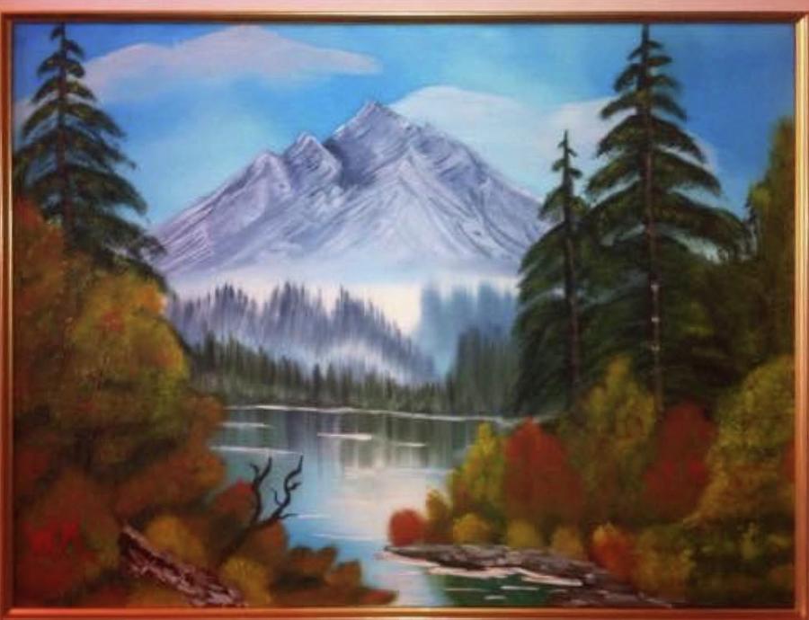 Majestic Mountain  #1 Painting by Wendy Menard
