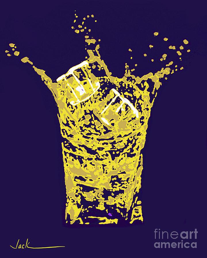 Drink Painting - Make It A Double by Jack Bunds Drink Painting - Make It A Double by Jack Bunds