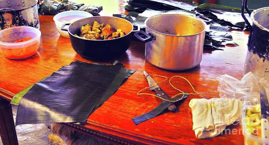 Chicken Photograph - Making Tamales #1 by Cassandra Buckley