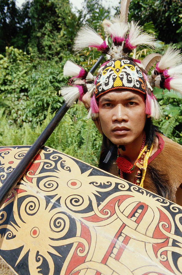 Malaysia, Sarawak, Orang Ulu warrior #1 Photograph by John W Banagan