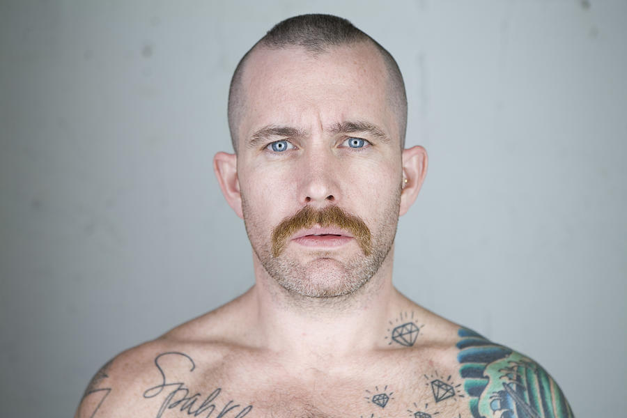 Male, Tattoos, Portriat, Gay, Studio #1 Photograph by John Arsenault