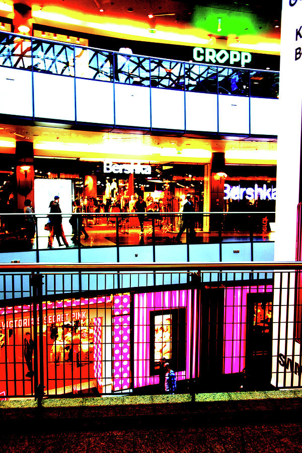 Mall Interior In Warsaw, Poland 8 #1 Photograph by John Siest