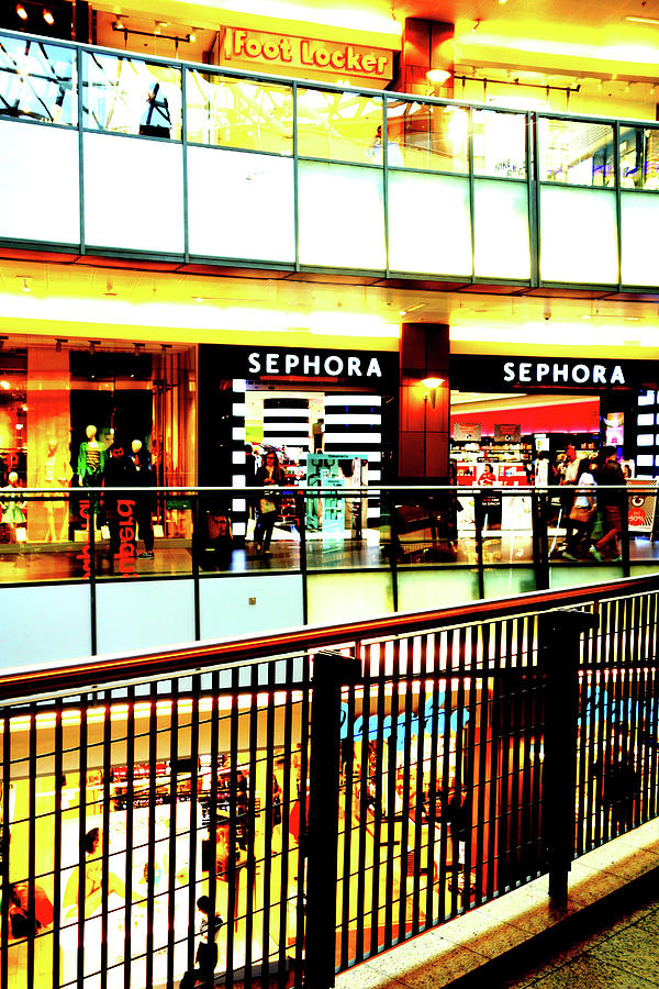 Mall Interior In Warsaw, Poland #1 Photograph by John Siest