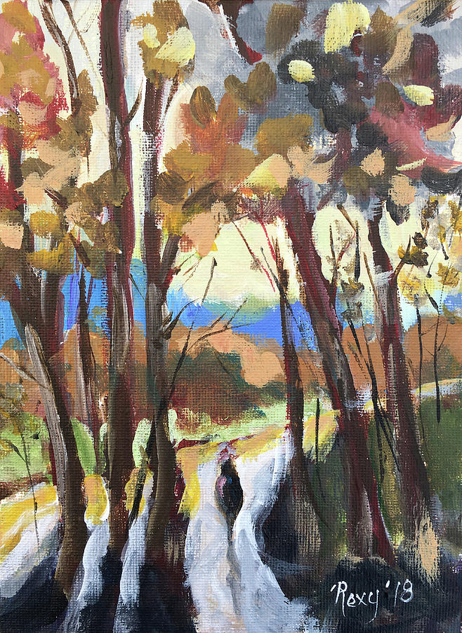 Man in the Woods #1 Painting by Roxy Rich