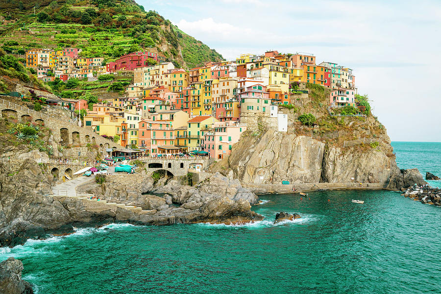 Manarola village part of Cinque terre in Italy #1 Photograph by Halina ...