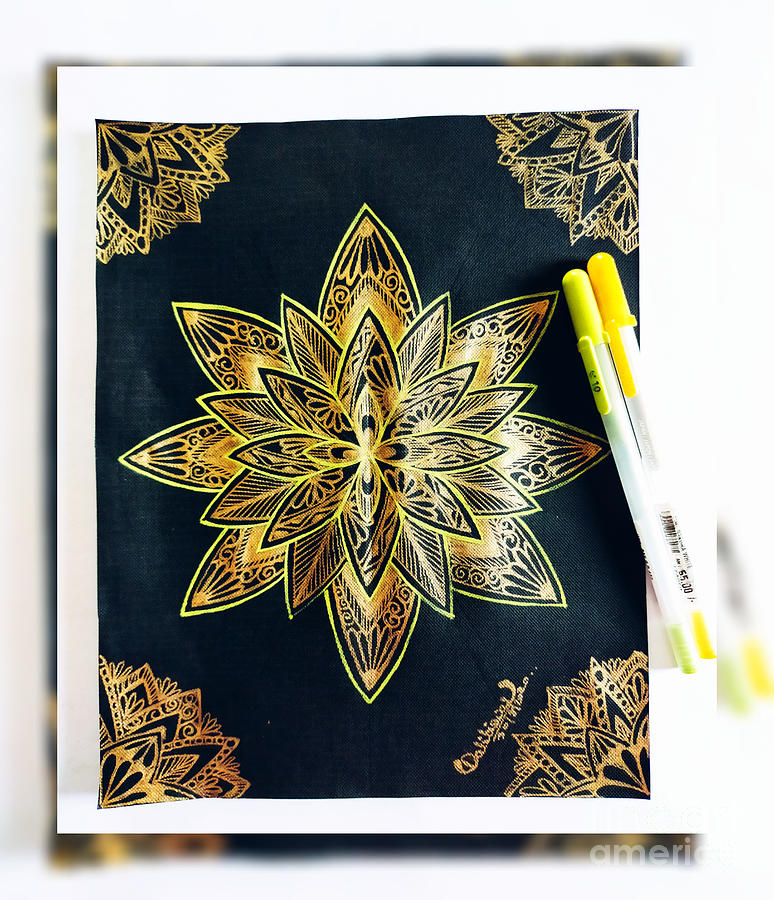 Design Drawing -  Mandala art #1 by Dali Biswas
